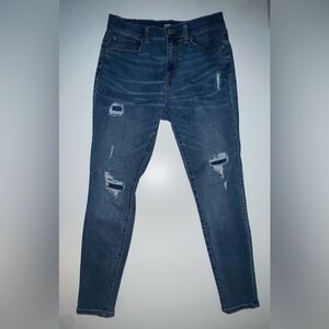 Aeropostale High Rise Skinny Distressed Jeans Sz 8